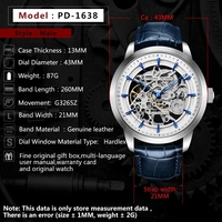 Montre pour homme PAGANI DESIGN, squelette, mécanique, automatique, de luxe, chronographe, haute qualité