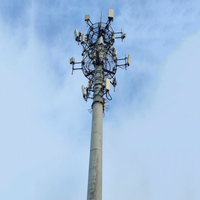 Tour de communication autoportante en acier galvanisé à chaud, hauteur personnalisée, directement de l'usine, 30M 40M 50M 60M, 5G 4G