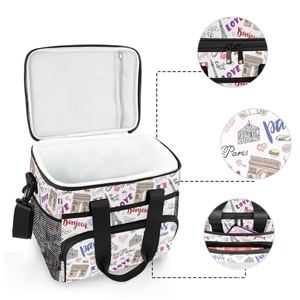 Factory Supply Custom Puakenikeni Hawaiian Prints Student Waterproof and Insulated Lunch Bag Print Cooler Bags for Sale - Product Image 4