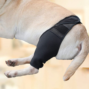 Dog <b>Thigh</b> Protector Leg Brace Black Smlxl Joint <b>Support</b> Recovery Gear For Dog Pet Protection - Product Image 3