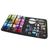 Kit de couture 131 pièces/sac avec fils, aiguilles, ciseaux, mètre ruban, boutons – Ensemble d'outils de couture portables pour le voyage, la broderie et le travail manuel