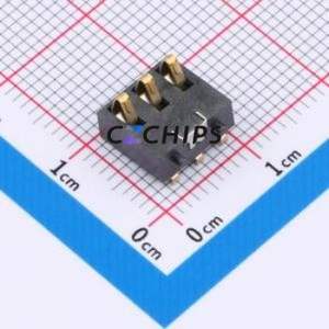 GT-BTP30003-0800A-018A Blade/Spring Contact Battery Connector SMD,P=3mm Connector Spring Contact Type 3mm 3P Horizontal Mount - Product Image 1