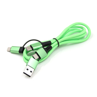 Kabel Data Pengisian Daya USB 3A Multifungsi Universal Super Cepat OTG Good Factory 3A 60W Berbahan Nilon Kepang
