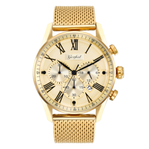 นาฬิกาข้อมือผู้ชายสุดหรู สายสแตนเลสสตีลแบบมิลานีส  กลไก Seiko VD53 กันน้ำ 3ATM - Product Image 2