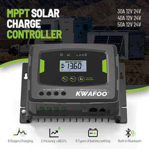 Livraison gratuite KWAFOO 50a <span class=keywords><strong>Mppt</strong></span> Smart Solar Converter Regulator Charge Controller Setup <span class=keywords><strong>Mppt</strong></span> Battery Charger Meter <span class=keywords><strong>100</strong></span>/<span class=keywords><strong>50</strong></span> US Stock - Product Image 3