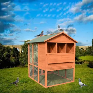 Hot Sale Holz käfig Penning Wire Mesh Outdoor Zwinger Kaninchen Taube Coop Chicken Ducks Gänse Spiel käfig