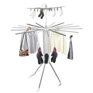 DAYOOH Tendedero de Ropa Metálico Ajustable Tipo Trípode, Plegable, para Interiores y Exteriores, Colgador de Ropa Tipo Pulpo - Product Image 3