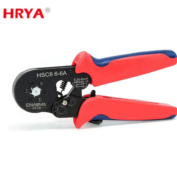 Industrial Grade Duplo Material Ratchet Crimping Tool Auto-Ajusta Engenharia Humana Design Inclui Lâmina OEM ODM Suportado