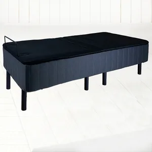 Queen to single size Comfort Upholstered black Adjustable Bed Base with Head/Foot Elevation