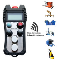 Télécommande sans fil industrielle IP67 433 MHz, 4 boutons, écran LCD, transmetteur portable pour grue, soudage, levage
