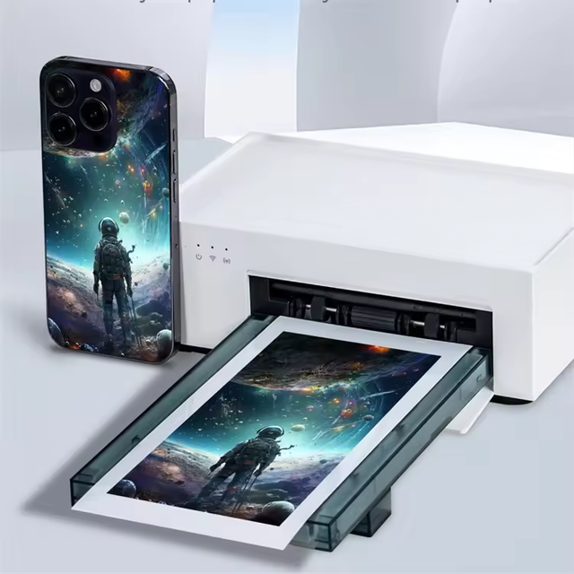 Factory Portable Mini Pocket Printer Wireless DIY Photo Phone Back Film Skin Sticker Printer Mini Mobile Phone Skin Printer