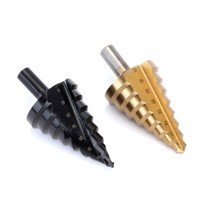 Foret étagé HSS 4241 de 0 mm à 45 mm en acier rapide, foret pagode pour le travail du bois, du métal et du plastique