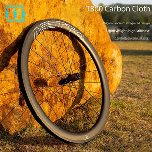 SeeMore T800 カーボンファイバーホイールセット 700c リムブレーキ 1420スポーク 超軽量 45-60mm デプス ロードバイクホイール チューブレスレディホイールセット - Product Image 1