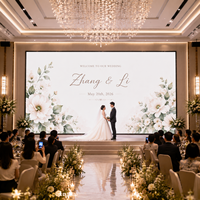Layar LED Venue Pernikahan DDW Terlaris, Sistem Video Wall Aluminium 8K HDR10+ untuk Panggung Indoor, Solusi Acara, Garansi 5 Tahun