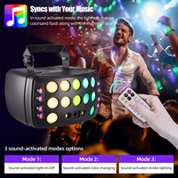 Nouvelle Lampe Stroboscopique à Matrice LED RGBW, Effet Wash Beam, Sonore et DMX512, pour Discothèque, Mariage, Concert, Studio, Éclairage Brillant