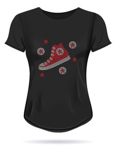 Diamantes de imitación Reina Cumpleaños <span class=keywords><strong>Diva</strong></span> Sneaker Hierro en parche Hot Fix Bling Crystal Motif Diamond Decal Prensa de calor Plantilla de diamantes de imitación - Product Image 5