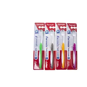 Popular adult manual toothbrush tooth brush with plastic cap