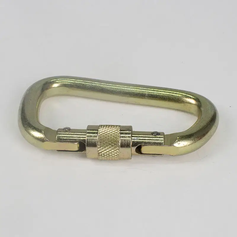 फैक्टरी कस्टम भारी शुल्क 45KN चढ़ाई गियर स्टील वसंत Carabiner बकसुआ हुक