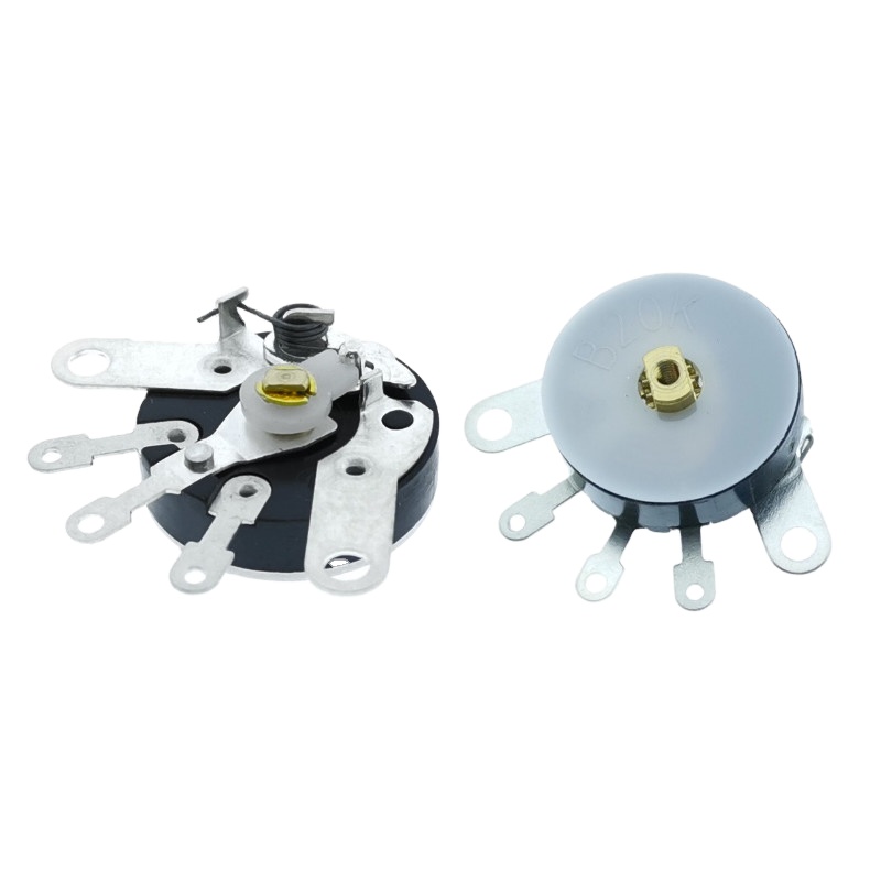12mm Thumbwheel Potentiometer - 5 Pin B20K Guitar Control