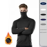 Nouvelle veste bomber décontractée pour homme 2025, à col roulé avec motif lapin, manches longues, respirante et thermique, idéale pour l'automne et l'hiver.