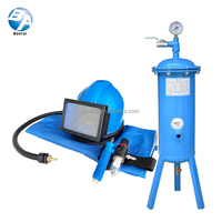 Pas encore d'avis Casque de sablage avec tube de refroidissement d'air et purificateur d'air respiratoire