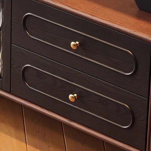 הבציר אגוזי ארון אחסון עץ תצוגה רהיטים יוקרה עץ טלוויזיה סלון סלון טלוויזיה עומד זול - Product Image 5