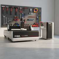 Machine de découpe de fibres optiques sur banc Derek 1500W 2000W 3000W 6000W 8000W 120000W avec commande Cypcut et refroidissement par eau pour la découpe de métaux