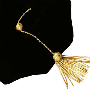 Cappellino esagonale per laurea in velluto personalizzato cappello di laurea per cappello di dottorato galateo aziendale per Master e dottorato di livello superiore - Product Image 6