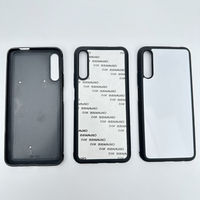 GOINGOO Coque de téléphone hybride antichoc en PC rigide et cadre en caoutchouc TPU souple, vierge 2D pour sublimation, pour S25 Plus