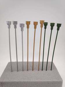 <span class=keywords><strong>Tige</strong></span> longue en plastique or argent, 1 pièce, pour la boîte de fleur, prix économique - Product Image 5