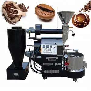 2024 300-1500g/Batch Industrial Coffee Bean Roaster Cafe Cocoa Bean Roasting Baking Machine for Sale Europe