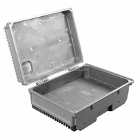 Boîtier de distribution extérieur en aluminium IP67 étanche moulé sous pression, anti-drone, avec revêtement poudré pour montage sur poteau -40~120°C, garantie 10 ans