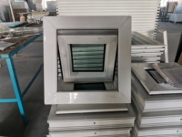Fenêtre à battant extérieur en PVC/UPVC de haute qualité, résistante aux ouragans, avec double vitrage feuilleté, pour la construction de maisons