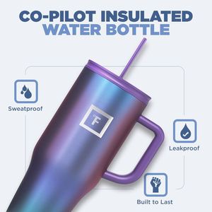 Bouteille d'eau isotherme en acier inoxydable sans BPA pour le sport et les voyages, gourde sous vide et thermos anti-fuite - Product Image 2