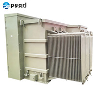Transformateur de puissance immergé dans l'huile, triphasé, 60 Hz, 4000 kVA, haute tension, monté sur socle, Pearl Electric