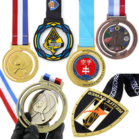Médailles personnalisées OEM pour le judo, le karaté, le taekwondo, la course à pied, la gymnastique, la danse, médailles 3D, récompenses sportives en métal, médailles de football, de soccer, de pickleball