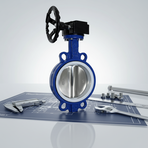 Vanne papillon à gaufres Veyron en promotion avec disque poli PN10/PN16, joint PTFE/EPDM pour le traitement des <span class=keywords><strong>eaux</strong></span> <span class=keywords><strong>usées</strong></span> - Product Image 2