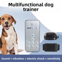 Collier anti-aboiement intelligent rechargeable en plastique étanche IP67 avec 4 modes, télécommande 300 m de portée pour toutes les races