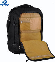 Sac de voyage à roulettes léger et résistant à l'eau en polyester de luxe avec fermeture éclair, sac à dos pliable