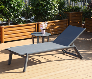 Silla de Jardín Plegable para Hotel, 5 Posiciones Ajustables, Tumbona Impermeable de Aluminio para <span class=keywords><strong>Playa</strong></span>, Villa, Patio Trasero, Terraza - Product Image 4