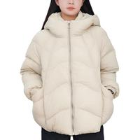 Veste d'hiver réversible imperméable personnalisée pour femmes, avec capuche tendance, doublure en nylon, logo et détails boutonnés