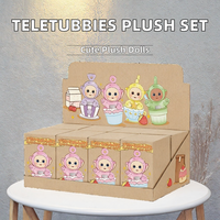 Nouvelle sortie, 100% original, 8 pièces/ensemble, série Teletubbies Afternoon Tea Diary, boîte mystère, adorables poupées en PVC, échelle 1/12, jouets de dessin animé