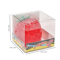 Jouet à presser en TPR Lemax Fraise Maltose - Jouet anti-stress à récupération lente pour jeunes, emballé du Guangdong