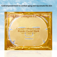 Masques Faciaux au Collagène Nouveau Design Hydratants 24K Doré Luxe Masque Visage Femme au Collagène Blanchissant Hydrogel