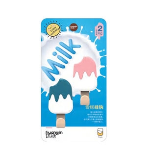 超强粘性冰淇淋壁挂挂钩可拆卸防抱死制动系统家庭办公室钥匙扣 - Product Image 3