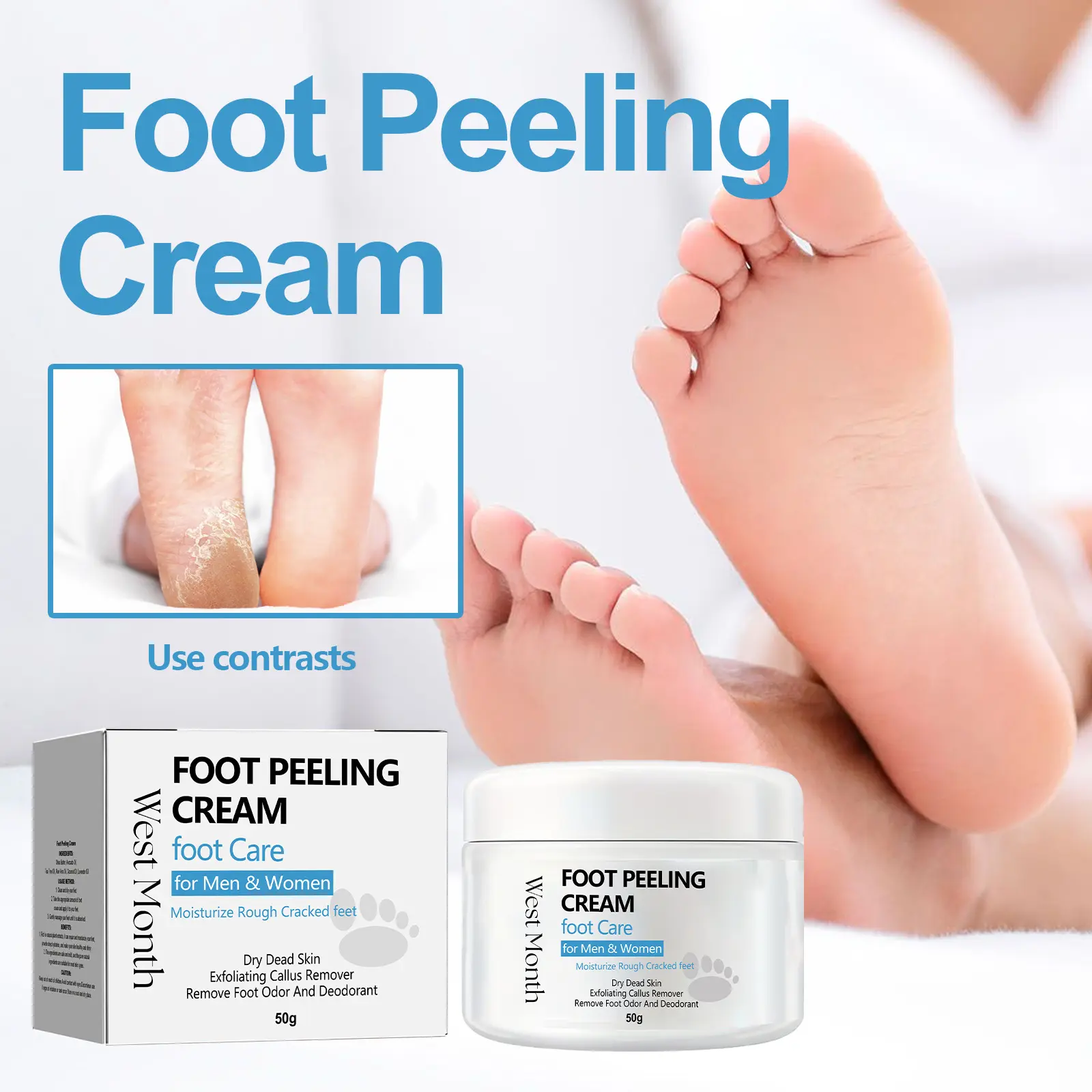 private label dry cracked Best Callus Remover Urea Foot Anti Crack Cream Remove Dead And Dry Skin Moisturizing Hand Foot Cream