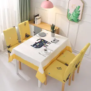 حجم مخصص مستطيلة سماط قماش طاولة منقوش ديكور منزلي سماط لغرفة المعيشة