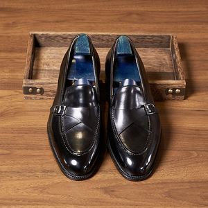 Mocasines de Estilo Británico para Hombre, de Cuero Genuino, Transpirables, con Hebilla de Correa, Zapatos Casuales de Otoño, Impermeables, que Aumentan la Estatura - Product Image 2
