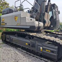 Excavator hidrolik spesialis pertambangan berat ODM ZE550GK 53,5T dengan mesin Cummins X12 343kW, motor hidrolik Kawasaki, dan kontrol E-COT untuk pertambangan.