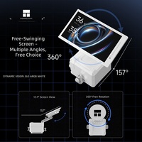 Pendingin CPU Thermalright Dynamic Vision 360 ARGB Putih dengan Layar LCD Berputar, Kipas 120mm, Tembaga Aluminium, 4 Pin untuk Casing Komputer
